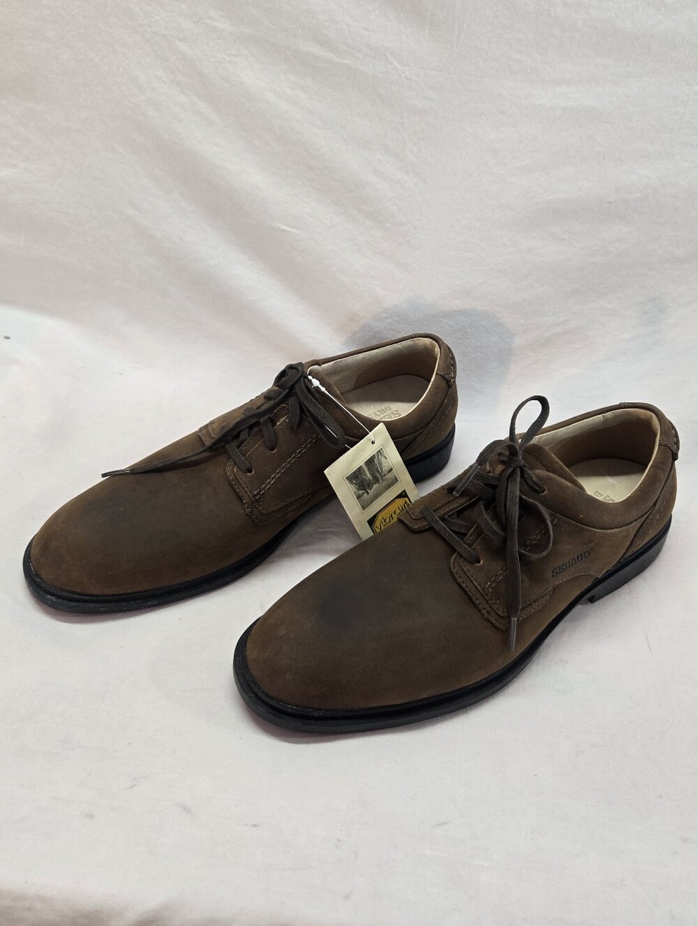 SEBAGO Men's 9M Drysides Waterproof Brown Lace-Up Oxfords Hawkins Shoes New